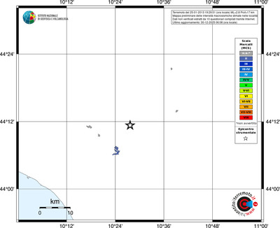 Mappa MCS - territori località