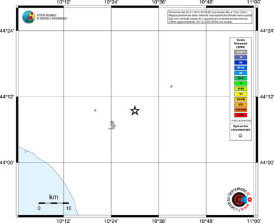 Mappa EMS - territori località