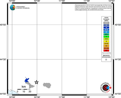 Mappa EMS - territori comuni
