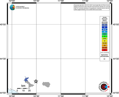 Mappa MCS - territori comuni