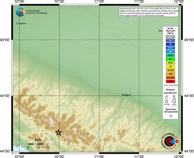 Mappa MCS - località