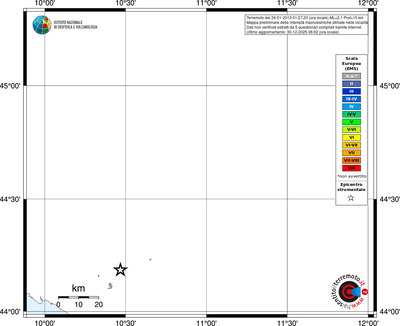 Mappa EMS - territori località