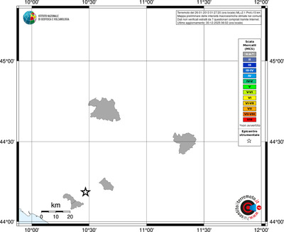 Mappa MCS - territori comuni
