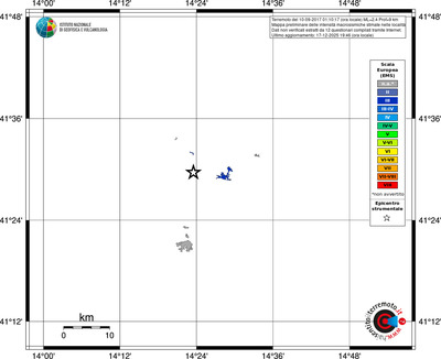 Mappa EMS - territori località