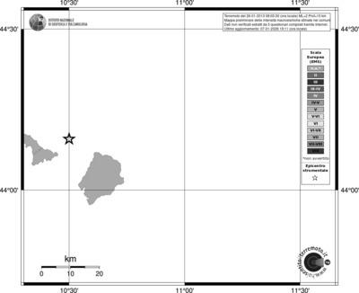Mappa EMS - territori comuni
