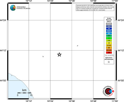 Mappa MCS - territori località