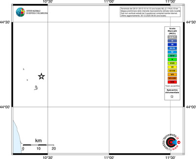 Mappa MCS - territori località