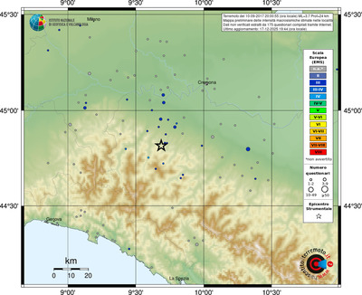 Mappa EMS - località