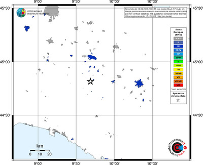 Mappa EMS - territori località