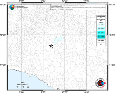 Mappa territorio comunale con almeno 3 questionari