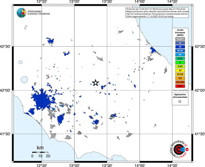 Mappa EMS - territori località