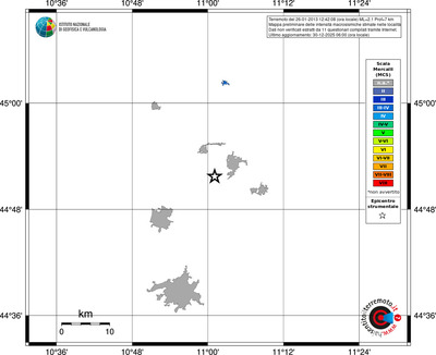 Mappa MCS - territori località