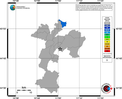 Mappa MCS - territori comuni