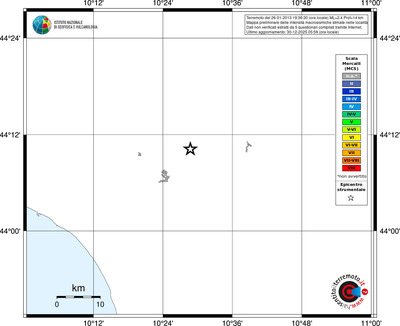 Mappa MCS - territori località