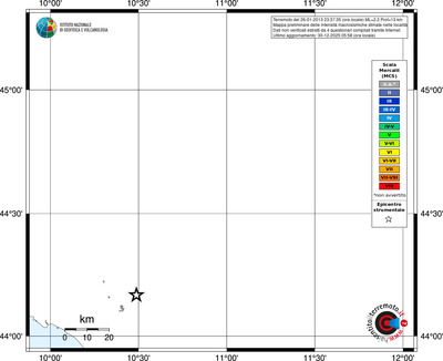 Mappa MCS - territori località
