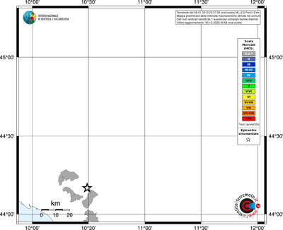 Mappa MCS - territori comuni