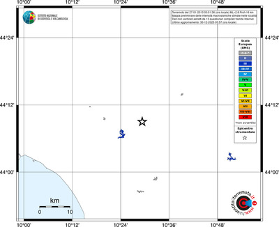 Mappa EMS - territori località