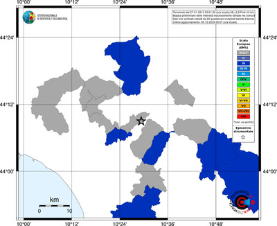 Mappa EMS - territori comuni