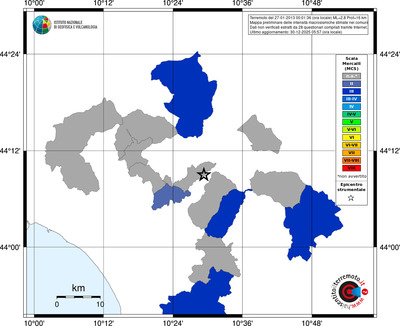 Mappa MCS - territori comuni
