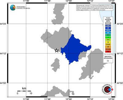Mappa EMS - territori comuni