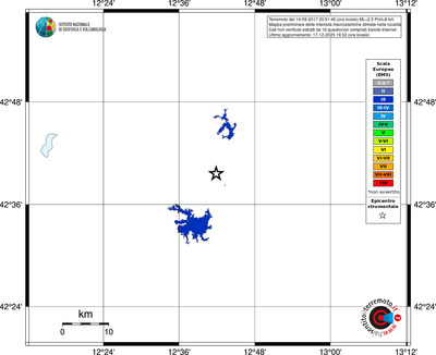 Mappa EMS - territori località