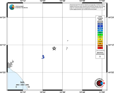 Mappa EMS - territori località