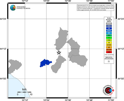 Mappa EMS - territori comuni
