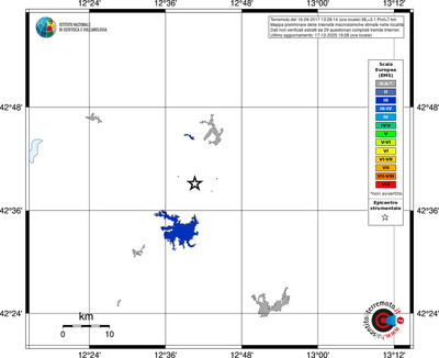 Mappa EMS - territori località