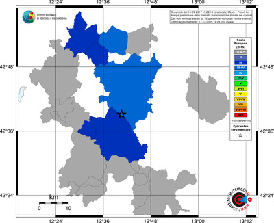 Mappa EMS - territori comuni