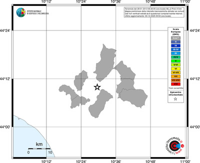Mappa EMS - territori comuni