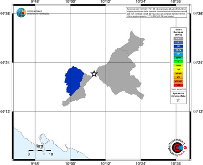 Mappa EMS - territori comuni