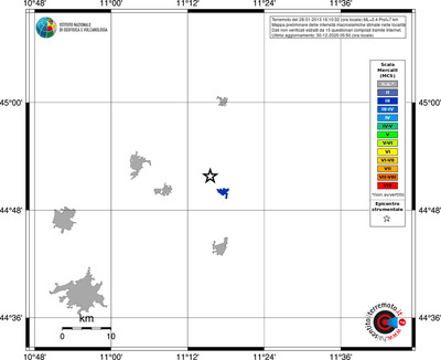 Mappa MCS - territori località