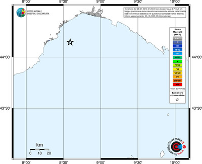 Mappa MCS - territori località