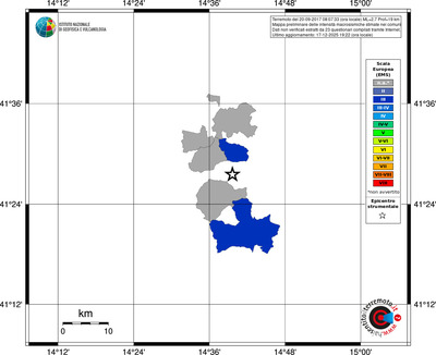 Mappa EMS - territori comuni