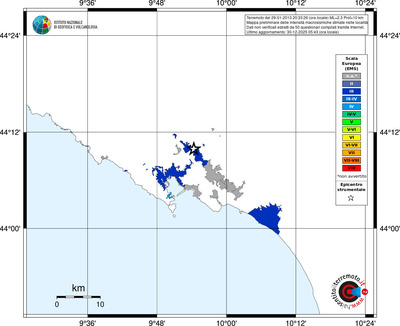 Mappa EMS - territori località