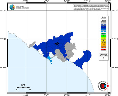 Mappa EMS - territori comuni