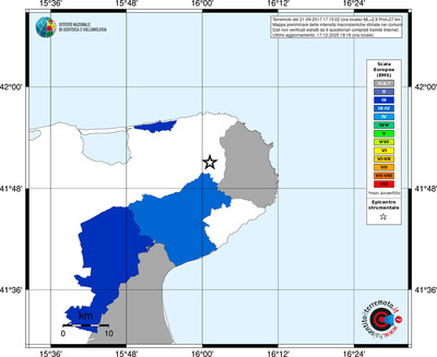Mappa EMS - territori comuni