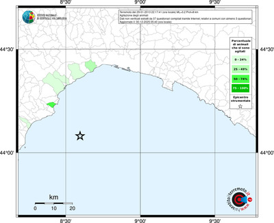 Mappa territorio comunale con almeno 3 questionari