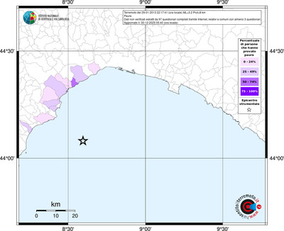 Mappa territorio comunale con almeno 3 questionari