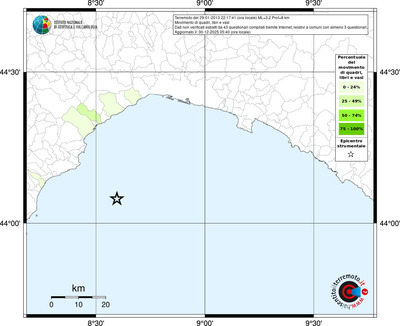 Mappa territorio comunale con almeno 3 questionari