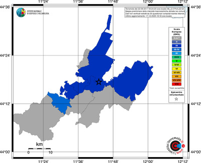 Mappa EMS - territori comuni