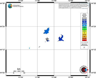 Mappa MCS - territori località