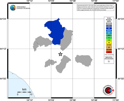 Mappa EMS - territori comuni