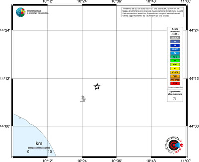 Mappa MCS - territori località