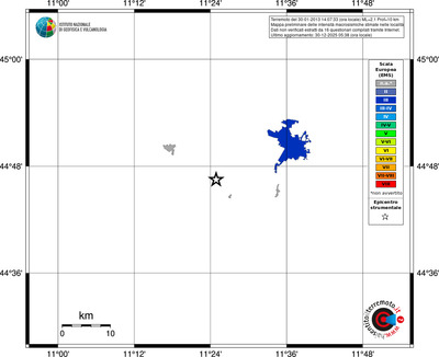 Mappa EMS - territori località