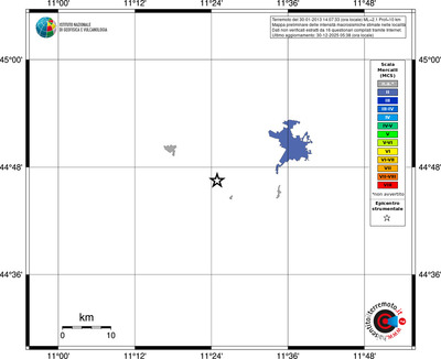 Mappa MCS - territori località