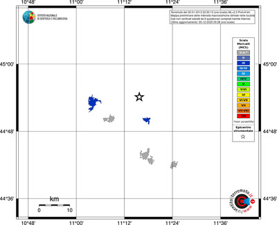 Mappa MCS - territori località