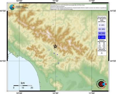 Mappa comuni con almeno 3 questionari