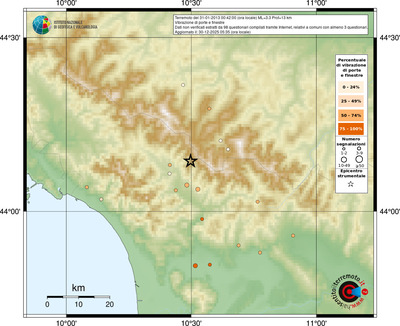 Mappa comuni con almeno 3 questionari