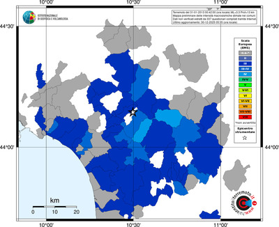 Mappa EMS - territori comuni